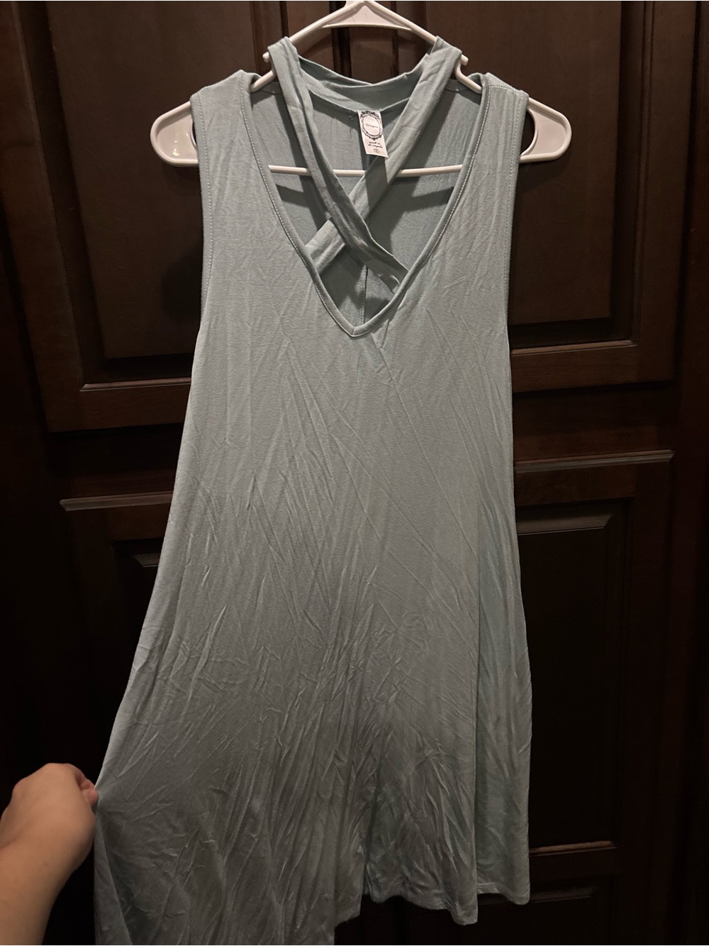 Soft Cross-Back Sleepdress - Light Sage